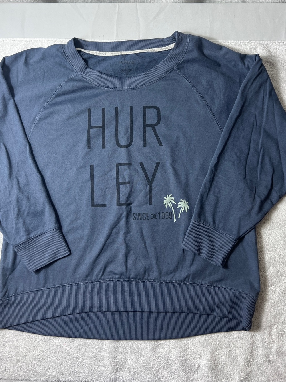 Hurley Women's Navy Pullover Sweatshirt - Casual Crewneck